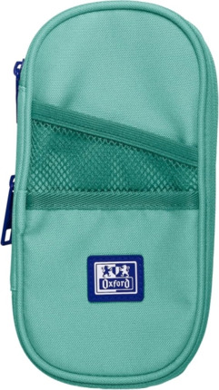 Oxford B-Max Estuche Portatodo Expandible - 1 Compartimento de Gran Capacidad - 2 Bolsillos Exteriores - Fabricado en Material Reciclado - Color Ice Mint