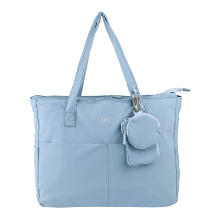 Oxford Endless Tote Bag 14L - Amplio Compartimento - 9 Bolsillos - Incluye Neceser Interior, Monedero y Tarjetero - Color Azul