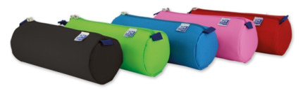 Oxford Kangoo Kids Estuche Redondo Grande - Poliester Resistente - Colores Surtidos