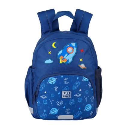 Oxford Space Mochila Infantil 8.5L - 2 Bolsillos Laterales con Goma Eslastica - Espalda Acolchada Ergonomica - Elementos Reflectantes - Asas Acolchadas y Ajustables - Material Repelente al Agua - Color Azul