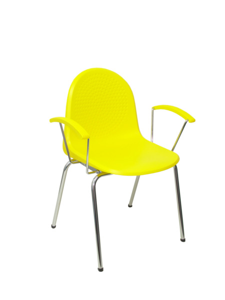 Pack 4 sillas Ves plástico amarillo (1)