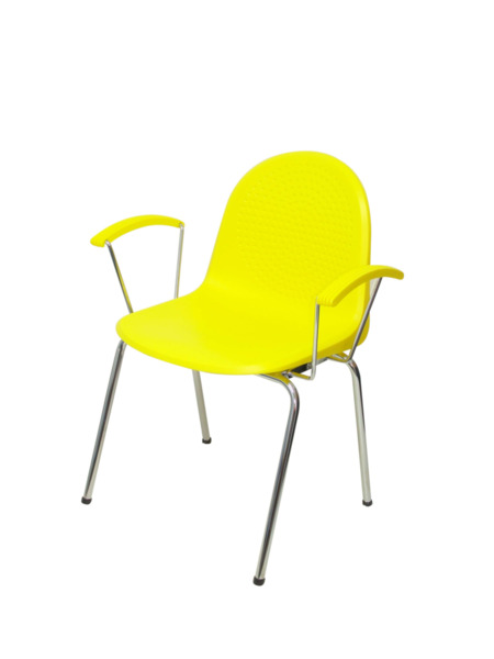 Pack 4 sillas Ves plástico amarillo (3)