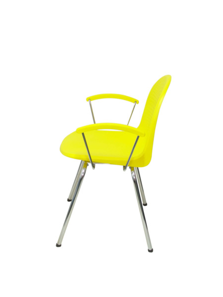 Pack 4 sillas Ves plástico amarillo (4)