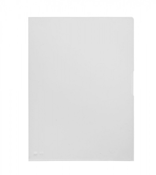 Pardo Pack de 100 Dossiers con Uñero Folio Transparentes 130 Micras - Acabado Piel de Naranja