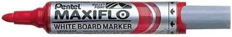 Pentel Maxiflo Rotulador para Pizarra Blanca - Regulacion del Flujo de Tinta - Punta Redonda - Ancho de Linea 2,5mm - 50% de Mat