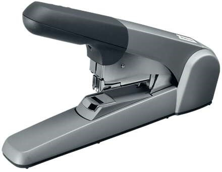 Petrus 1400 Grapadora de Gruesos - Hasta 60 Hojas - Grapado Plano - Para Grapas 25/10 - Color Gris