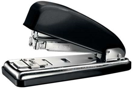 Petrus 226 Grapadora Metalica - Hasta 30 Hojas - Grapado Cerrado, Abierto y Clavado - Color Negro Metalizado