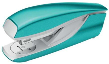 Petrus 635 Grapadora Metalica - Hasta 30 Hojas - Extraegrapas Integrado - Grapado Cerrado, Abierto y Clavado - Color Turquesa Metalizado