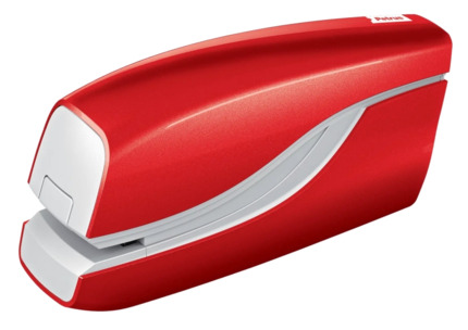 Petrus WOW E-310 Contactless Grapadora Electrica - Hasta 10 Hojas - Grapado Cerrado - Utiliza Grapas Petrus NÂº10 - Color Rojo Metalizado