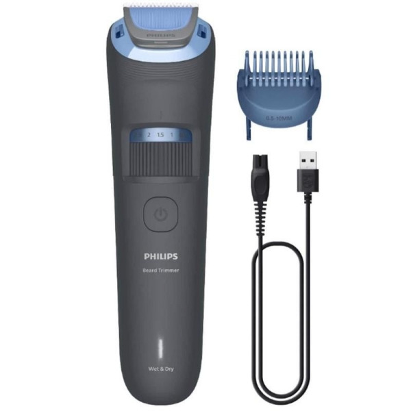 Philips BT3617/15 Recortadora de Barba Series 3000 - Cuchillas Autoafilables con Puntas Redondeadas - 20 Posiciones 0.5â10mm c