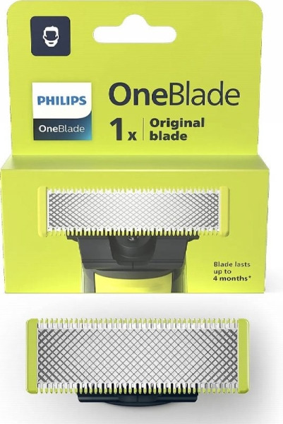 Philips OneBlade QP210/51 Cuchilla de Repuesto Original - Compatible con Todos los Mangos OneBlade y OneBlade Pro - Resistente a
