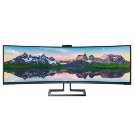 Philips P Line SuperWide 499P9H/00 Monitor 49" LED Curvo DWQHD 70Hz - Respuesta 5ms - Altavoces 10W - Ajustable en Altura, Giratorio e Inclinable - 32:9 - HDMI, DisplayPort, USB-C - VESA 100x100mm