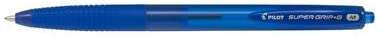 Pilot Boligrafo de Bola Retractil SuperGrip G - Punta Redonda 1.0mm - Trazo 0.4mm - Tinta de Aceite - Grip Ergonomico - Color Az