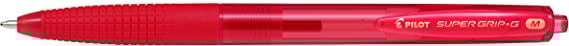 Pilot Boligrafo de Bola Retractil SuperGrip G - Punta Redonda 1.0mm - Trazo 0.4mm - Tinta de Aceite - Grip Ergonomico - Color Ro