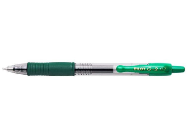 Pilot Boligrafo de Gel G2 Rollerball Retractil - Recargable - Punta de Bola Redonda 0.7mm - Trazo 0.32mm - Grip Ergonomico - Col