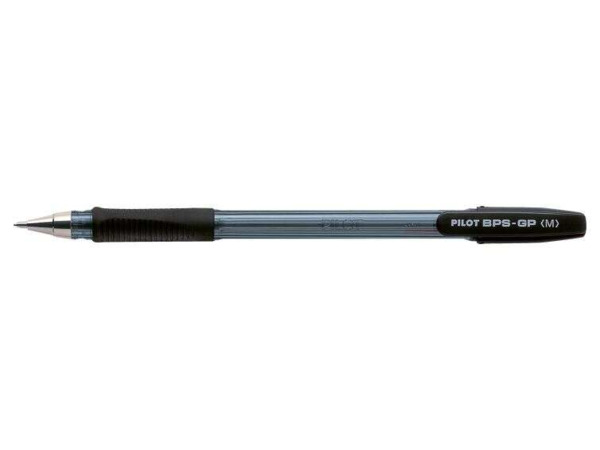 Pilot BPS-GP Boligrafo de Bola con Punta Mediana de 1mm - Trazo de 0.25mm - Recargable - Color Negro