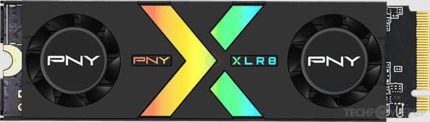 PNY CS3150 Disco Duro Solido SSD M2 2TB NVMe PCIe Gen5 x4 con Disipador Termico -  Iluminacion RGB - Color Negro