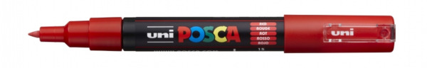 Posca PC-1M Marcador de Pintura - Punta Conica 0.7mm - Tinta Base al Agua - No Permanente - Resistente a la Luz - Inodoro - Idea