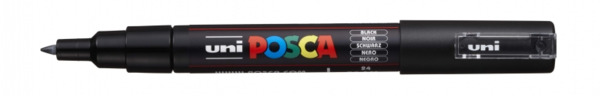 Posca PC-1M Marcador de Pintura - Punta de Poliester Conica 0.7mm - Ancho de Trazo 0.7mm - Tinta Base al Agua - Resistente a la