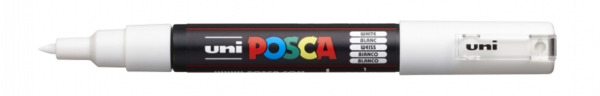 Posca PC-1M Marcador de Pintura - Punta de Poliester Conica 0.7mm - Tinta Base al Agua - Resistente a la Luz - No Permanente - C