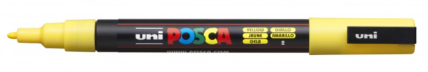 Posca PC-3M Marcador de Pintura - Base al Agua - Punta Conica de 0.9-1.3mm - No Permanente - Resistente a la Luz - Inodoro - Ide