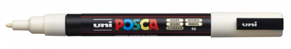 Posca PC-3M Marcador de Pintura Base al Agua - Punta Conica de Poliester 0.9-1.3mm - Linea Fina - Resistente a la Luz - Color Ma