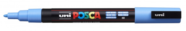 Posca PC-3M Marcador de Pintura - Punta Conica 0.9-1.3mm - Tinta Base al Agua - Resistente a la Luz - No Permanente - Color Azul