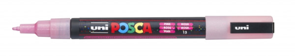 Posca PC-3ML Marcador de Pintura - Punta Conica de Poliester 0.9-1.3mm - Tinta Base al Agua - Resistente a la Luz - No Permanent