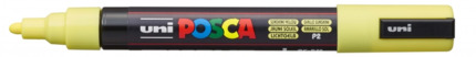 Posca PC-5M Marcador de Pintura - Punta de Poliester 1.8-2.5mm - Tinta Base al Agua - Resistente a la Luz - Color Amarillo Sol