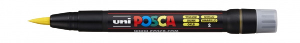 Posca PCF-350 Marcador de Pintura - Punta Acrilica Estilo Pincel - Tinta Base al Agua - No Permanente - Resistente a la Luz - In