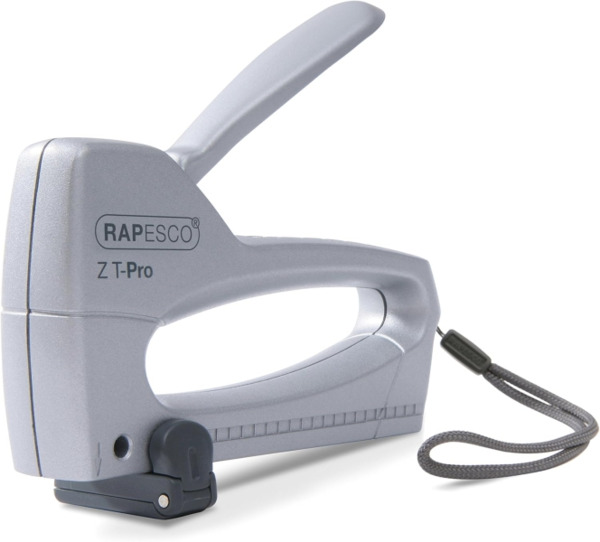 Rapesco Z T-Pro Clavadora/Grapadora - Para Grapas 53/6-8mm - Bloqueo del Mando - Visor del Nivel de Grapas - Color Plata