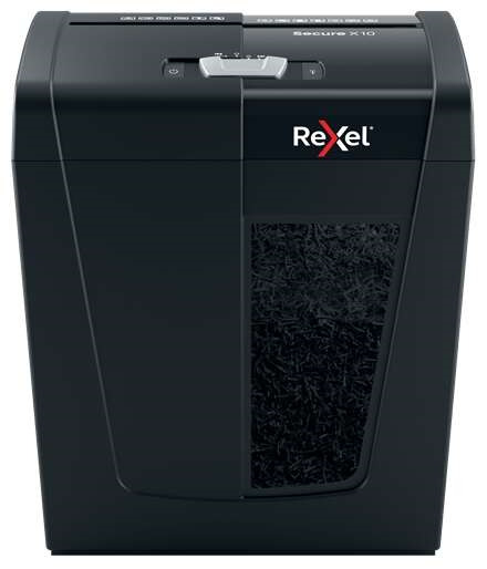 Rexel Secure X10 Destructora de Papel Manual Corte en Particulas P-4 - Destruye hasta 10 Hojas a la Vez - Capacidad de la Papele