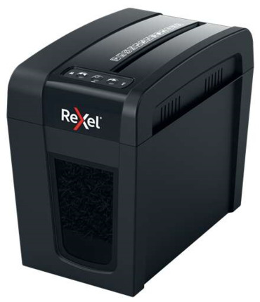 Rexel Secure X6-SL Whisper-Shred Destructora de Papel Manual Corte en Particulas - Destruye hasta 6 Hojas - 10L