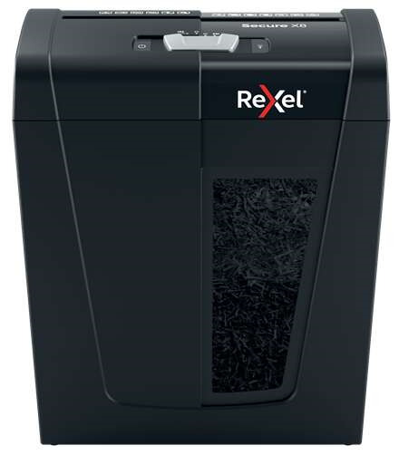 Rexel Secure X8 Destructora de Papel Manual Corte en Particulas P-4 - Destruye hasta 8 Hojas a la Vez - Capacidad de la Papelera