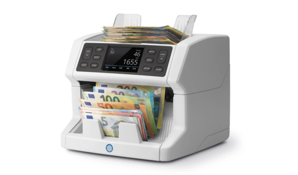 Safescan 2865-S Contadora de Billetes - Puede Contar Billetes Mezclados - Pantalla Tactil - Capacidad hasta 500 Billetes - 1200