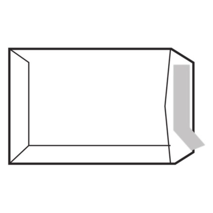 Sam Pack de 250 Sobres de Papel Offset 100grs - Medidas 229x324mm - Autoadhesivo con Tira de Silicona - Color Blanco