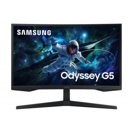 Samsung Odyssey G5 Monitor 27" Curvo 1000R LED VA QHD 165Hz FreeSync - Respuesta 1ms - Angulo de Vision 178Âº - HDMI, DisplayPort - VESA 75x75mm