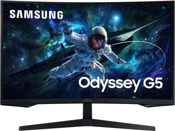 Samsung Odyssey G5 Monitor 32" LED VA Curvo QHD 165Hz FreeSync - Respuesta 1ms - Angulo de Vision 178º - HDMI, DisplayPort - VES