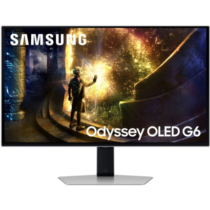 Samsung Odyssey G6 Monitor 27" OLED QHD 240Hz FreeSync y G-SYNC - Respuesta 1ms - Ajustable en Altura e Inclinable - Angulo de Vision 178Âº - HDMI, DisplayPort - VESA 100x100mm