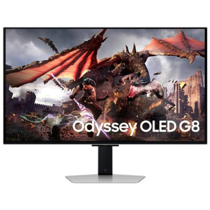 Samsung Odyssey G8 Monitor 32" OLED UltraHD 4K 240Hz FreeSync Premium Pro - Respuesta 1ms - Ajustable en Altura, Giratorio e Inclinable - Angulo de Vision 178Âº - HDMI, DisplayPort - VESA 100x100mm
