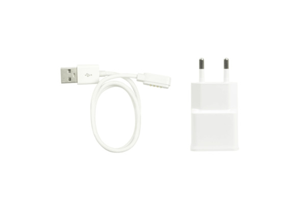 Savefamily Cargador de pared + Cable para Relojes Savefamily - 5V - Color Blanco