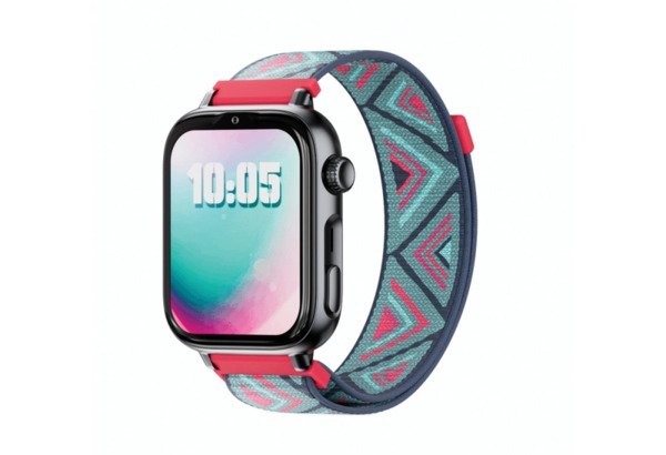 Savefamily Reloj Inteligente Infantil SaveWatch Plus 2 - Pantalla Amoled - Carcasa Negra - Correa Tela Tribeca