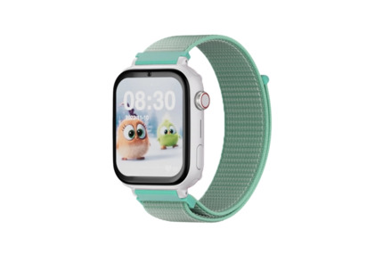 Savefamily Reloj Inteligente Infantil SaveWatch Plus con GPS y Llamada - IP67 - Boton SOS - Carcasa Blanca - Correa Tela Ocean