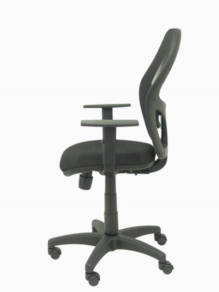Silla de oficina Alocén malla negra asiento bali negro brazos regulables (4)