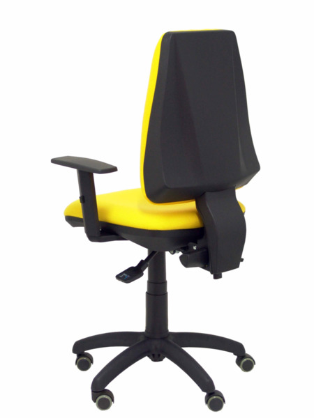 Silla de oficina Elche S bali amarillo brazos regulables ruedas de parquet (5)