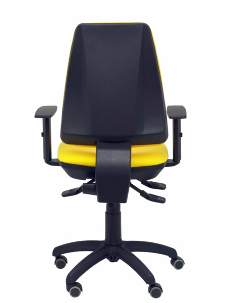 Silla de oficina Elche S bali amarillo brazos regulables ruedas de parquet (6)