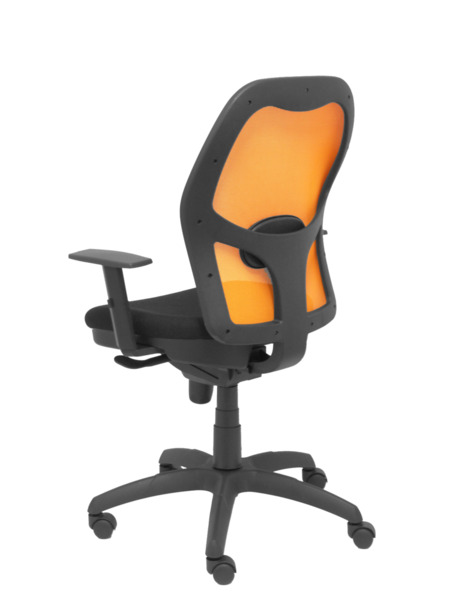 Silla de oficina Jorquera malla naranja asiento bali negro (5)