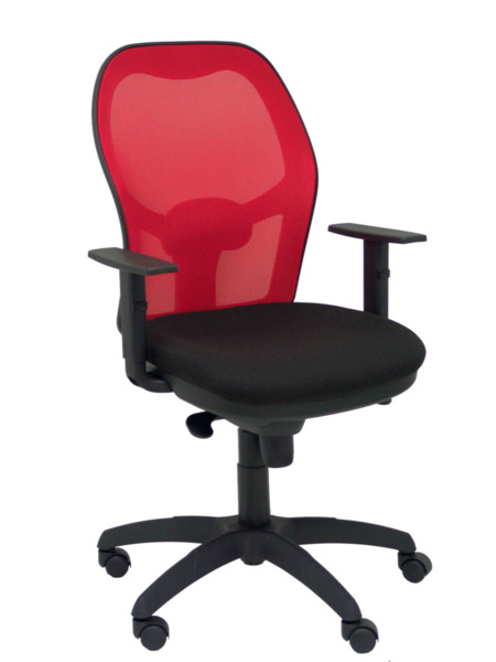 Silla de oficina Jorquera malla roja asiento bali negro (1)