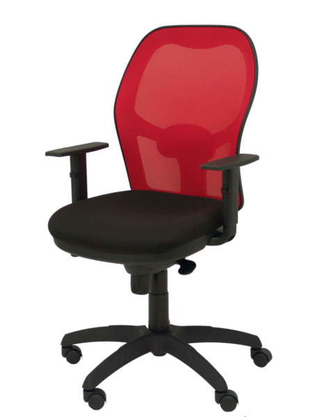 Silla de oficina Jorquera malla roja asiento bali negro (3)