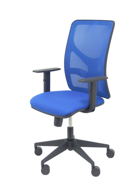 Silla de oficina Motilla malla azul asiento bali azul brazo regulable (3)